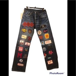 Levi’s 501’s Urban Renewal Vintage Patchwork Jeans